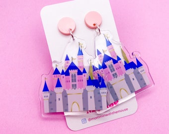 Sleeping Beauty Castle Earrings| Disneyland Castle Earrings