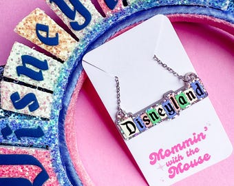 Disneyland Marquee Necklace