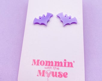 Purple Mickey Bat Studs