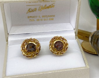 Vintage Silver925 Gold Plated 14K Earrings beautiful woman earrings