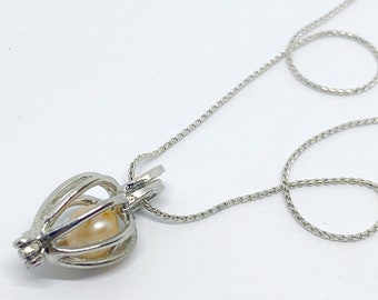 Crystal Pendant Make A Wish Necklace With A Surprise Pearl Secret