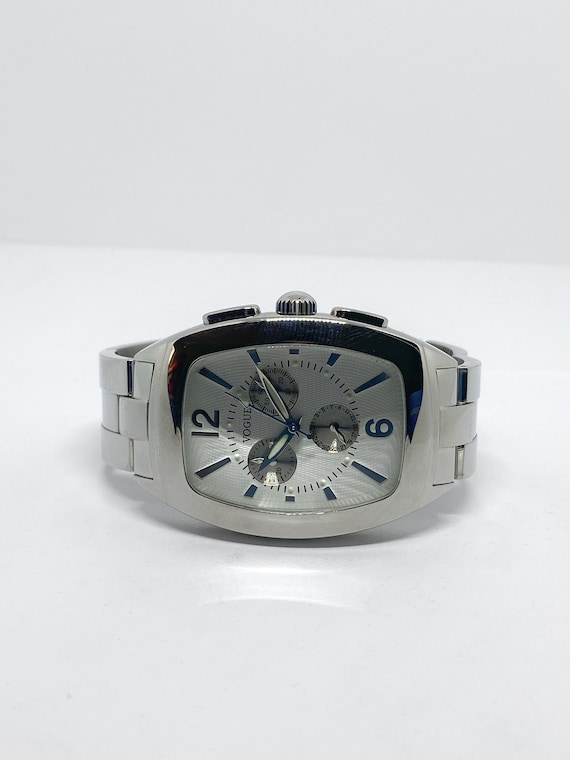 VOGUE スクエアウォッチ Vogue Unisex Stainless Steel Waterproof Watch - Etsy