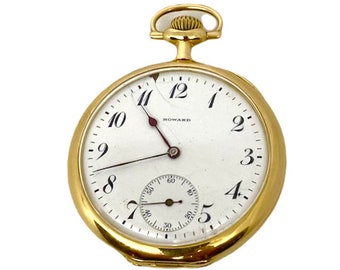 Pocket Watch HOWARD 18k Gold 45mm