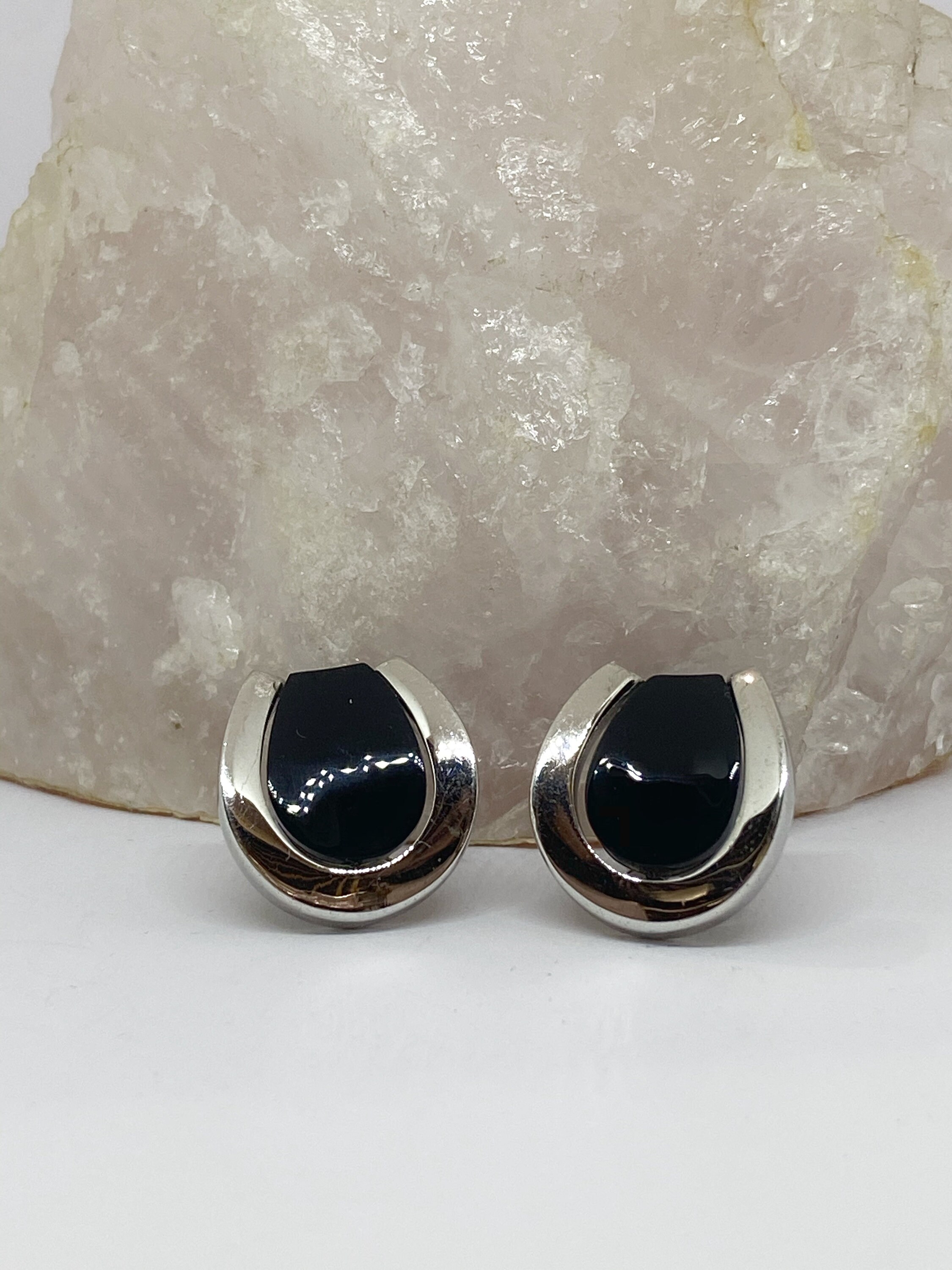 Amazon.com: Sterling Silver Black Flat Onyx Round Handmade