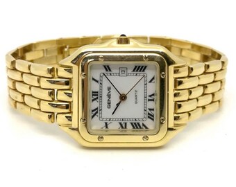Geneve quartz 14k gold watch 0585 hotsell