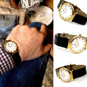 18k Gold Raymond Weil Quartz Swiss Made Watch N.O.S