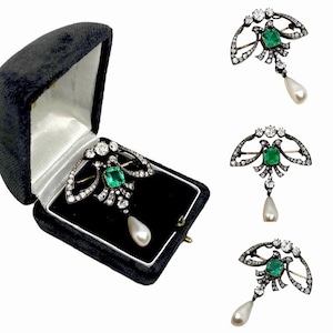 18K Vintage ART. DECO BROOCH 1920