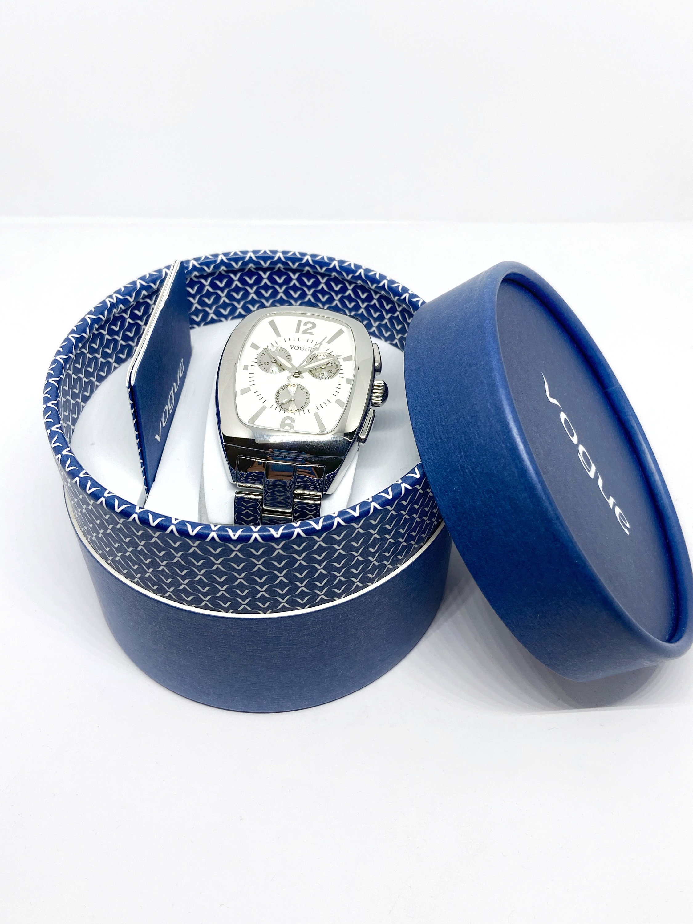VOGUE スクエアウォッチ Vogue Unisex Stainless Steel Waterproof Watch - Etsy