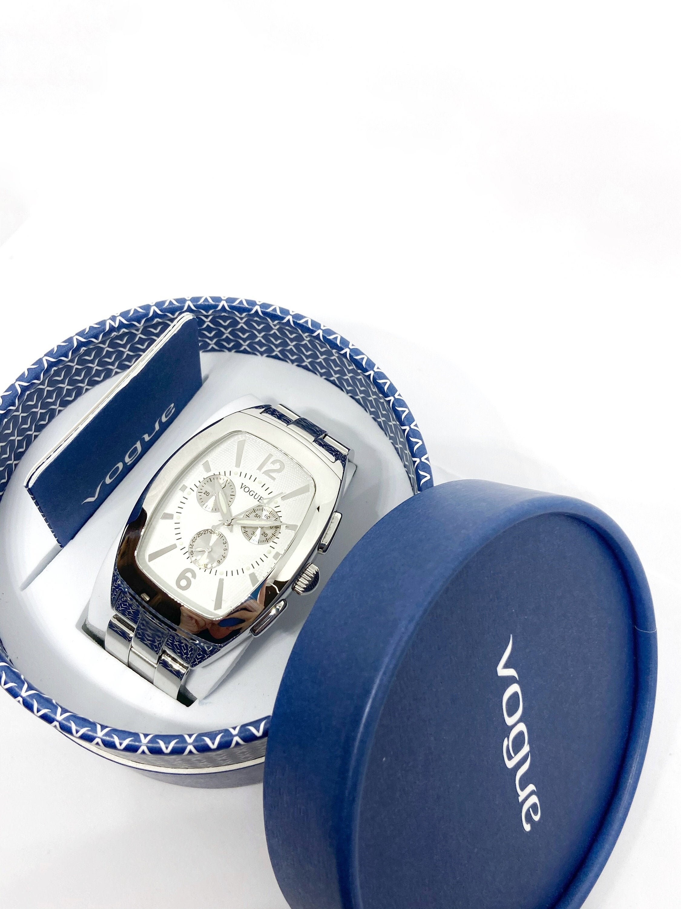 Vogue Unisex Stainless Steel Waterproof Watch - Etsy