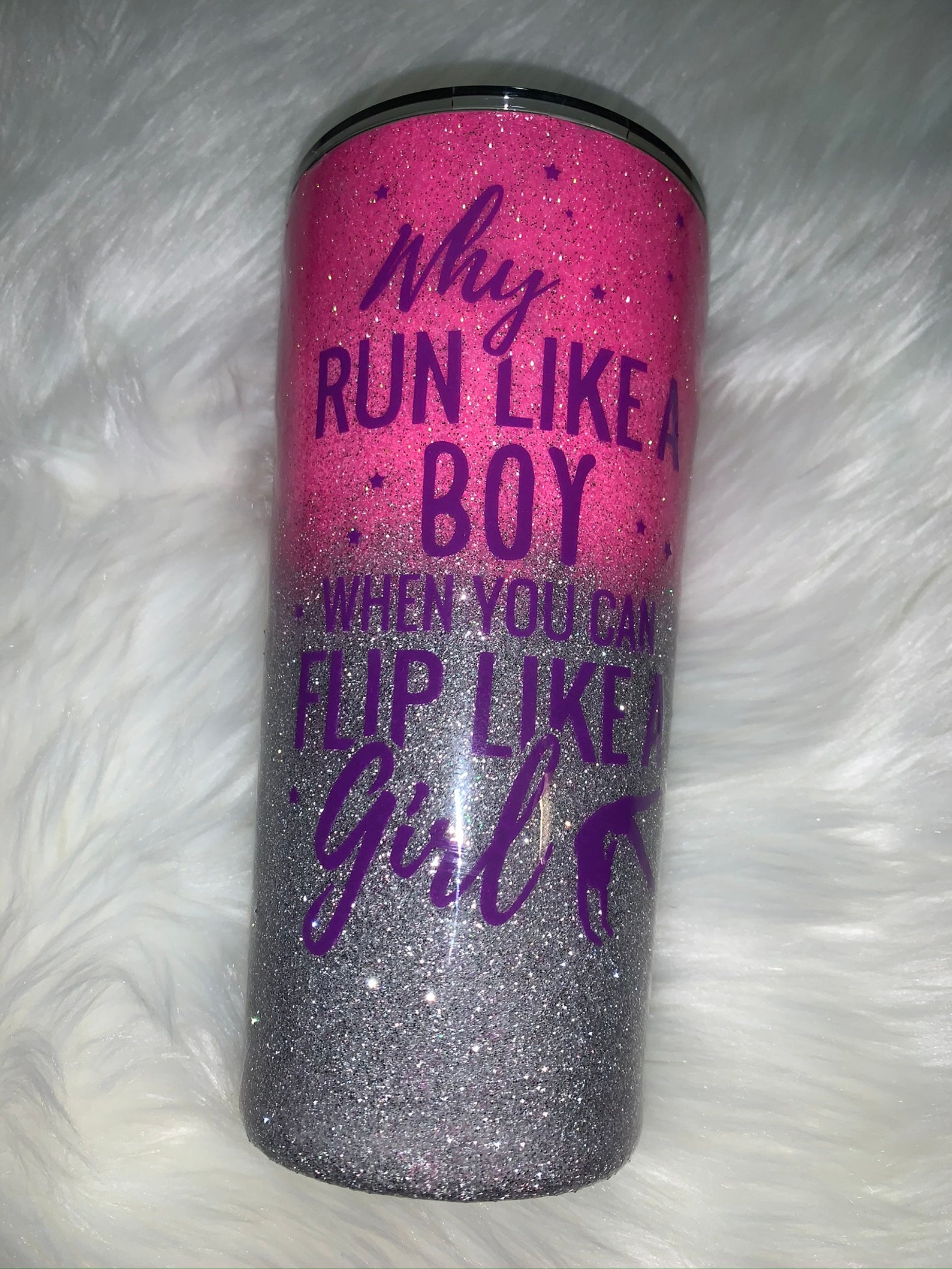 Tumbling and CheerLeading Glitter Tumblers Etsy