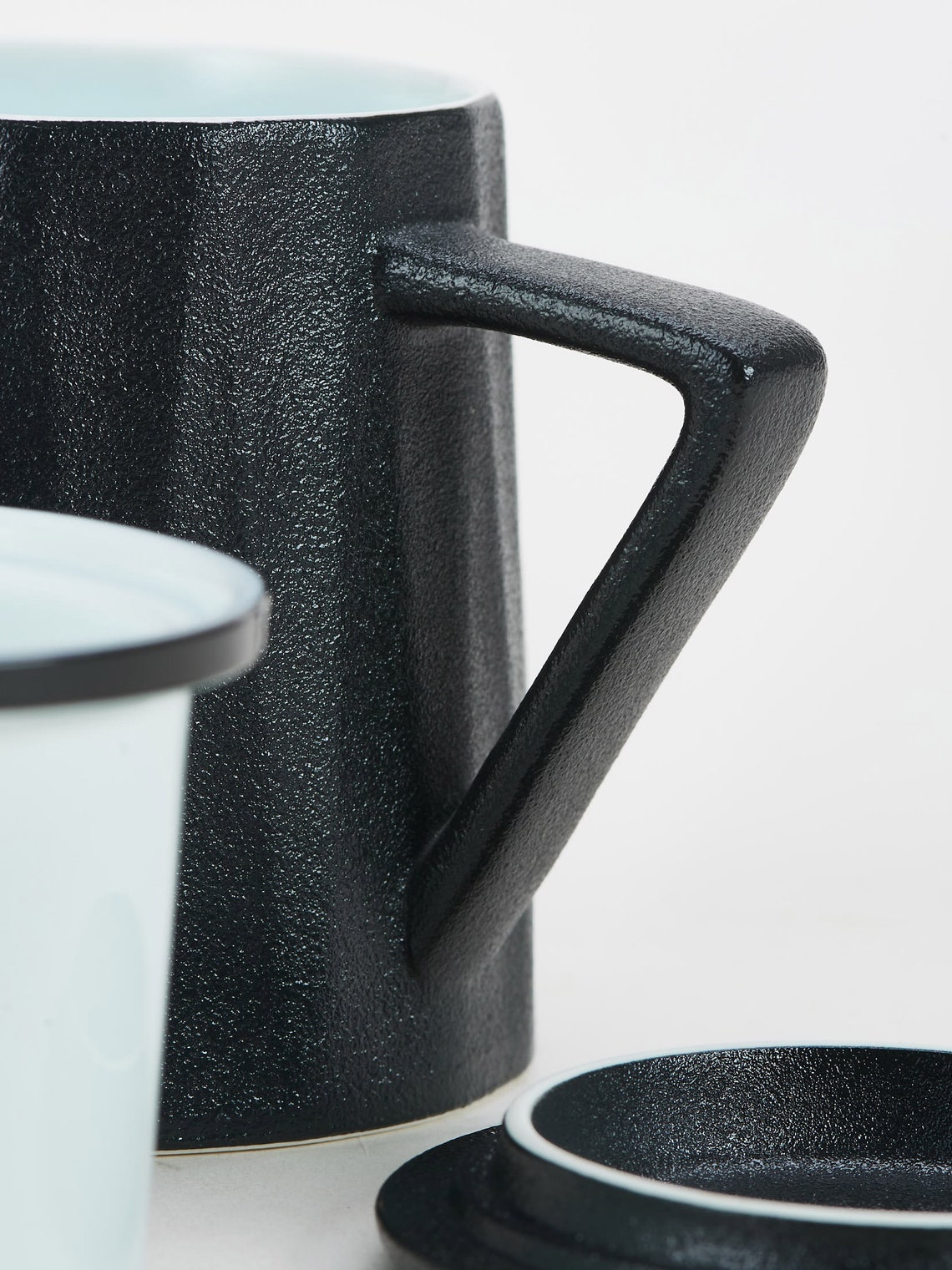 Ceramic Tea Mug with Strainer Etsy