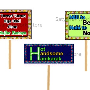 30 Funny Bollywood Party Props, Bollywood Photo Booth Props, Indian ...