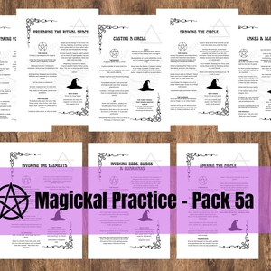 Printable Grimoire Pages | Build Your Own Grimoire | Book of Shadows | The Cemetery Witch | Learn Witchcraft | Magickal Practice - Pack 5a