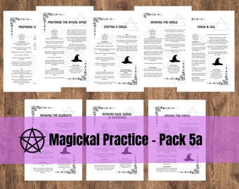 Afdrukbare Grimoire-pagina's | Bouw je eigen grimoire | Boek der Schaduwen | De begraafplaatsheks | Leer hekserij | Magische Oefening - Pakket 5a