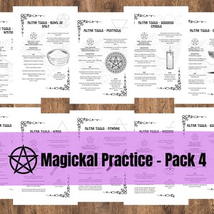 Printable Grimoire Pages | Build Your Own Grimoire | Book of Shadows | The Cemetery Witch | Learn Witchcraft | Magickal Practice – Pack 4