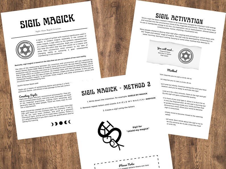 Printable Grimoire Pages | Build Your Own Grimoire | Book of Shadows ...