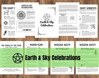 Printable Grimoire Pages | Build Your Own Grimoire | Book of Shadows | The Cemetery Witch | Learn Witchcraft | Earth & Sky Celebrations