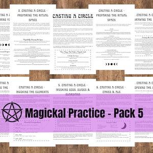 Printable Grimoire Pages | Build Your Own Grimoire | Book of Shadows | The Cemetery Witch | Learn Witchcraft | Magickal Practice – Pack 5
