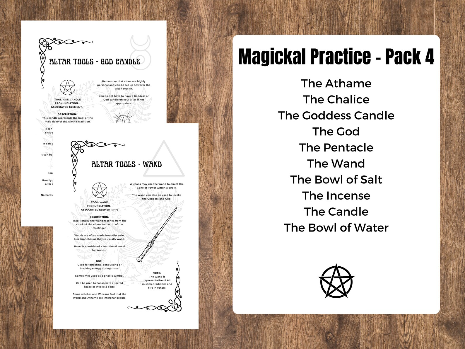 Printable Grimoire Pages | Build Your Own Grimoire | Book of Shadows ...