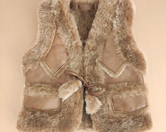Kids Leather Vest Etsy