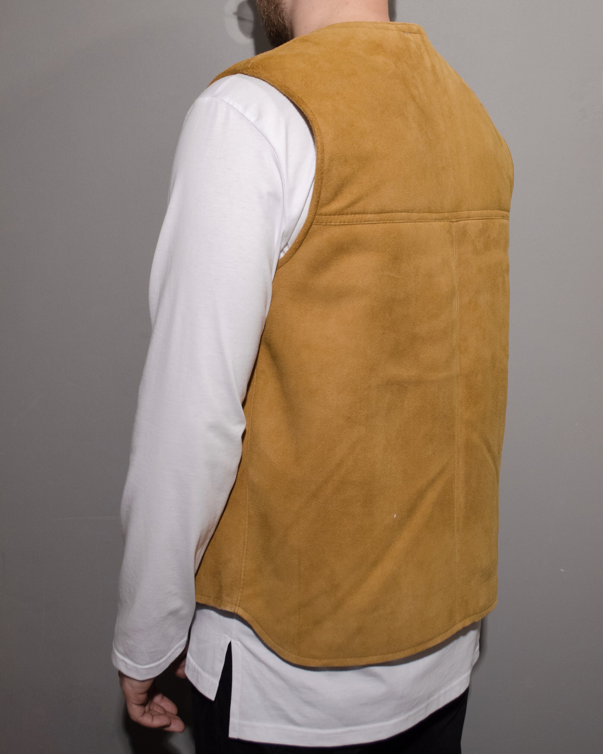 Men's Winter Vest / Men's Leather Vest / Leather Vest / Winter Vest