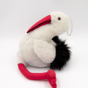 Kid&#39;s toy made from wool / Wool Stork / Wool bird toy / Wool stuffed bird / Baby shower gift / Birthday gift for kids