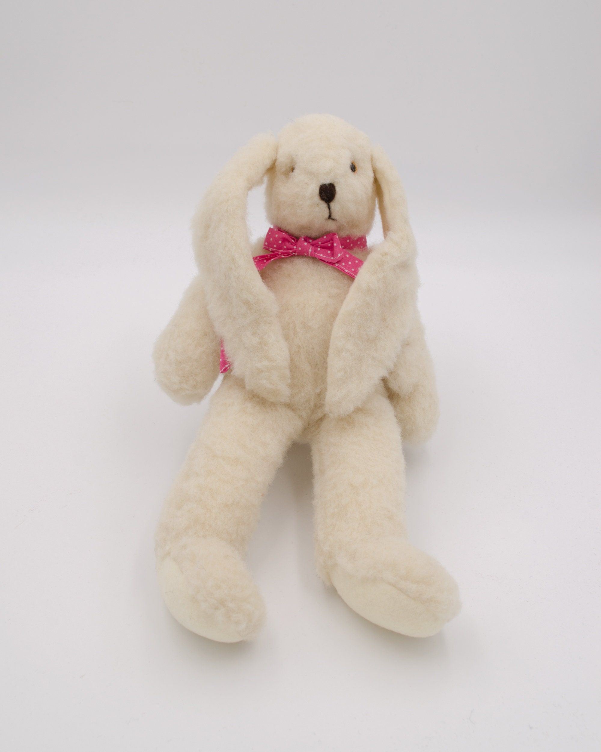 Wool Rabbit Rabbit Handmade Wool Bunny Rabbit Toy, Organic & Sustainable - Etsy