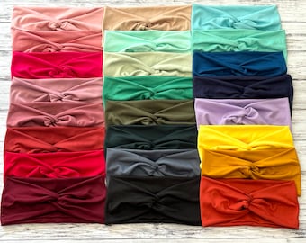 the knotted Solid Color headband