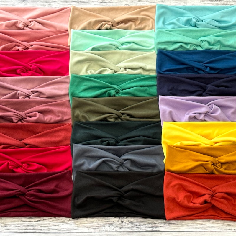 Headband uni Rouge Cerise