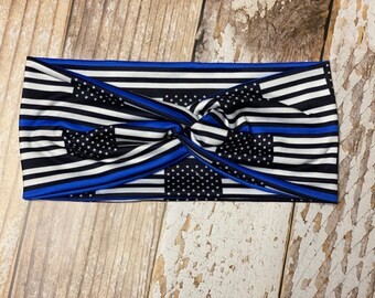 Thin Blue Line flag headband