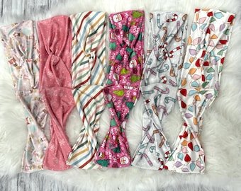 the cutesy pink Christmas headbands