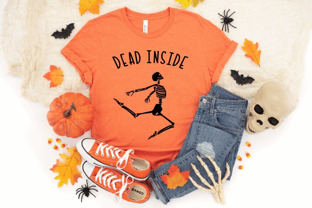 Dead inside t shirt, funny halloween shirt