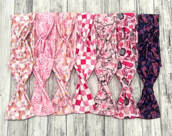 the BB doll print knotted or double twist headbands