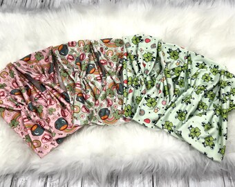 the Retro Groovy St. Patrick's day headbands