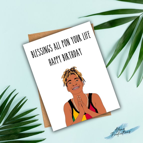 Carte Danniversaire De Koffee Carte Danniversaire Reggae Etsy France