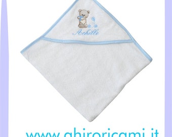 Accappatoio Triangolo Neonato, baby bathrobe,