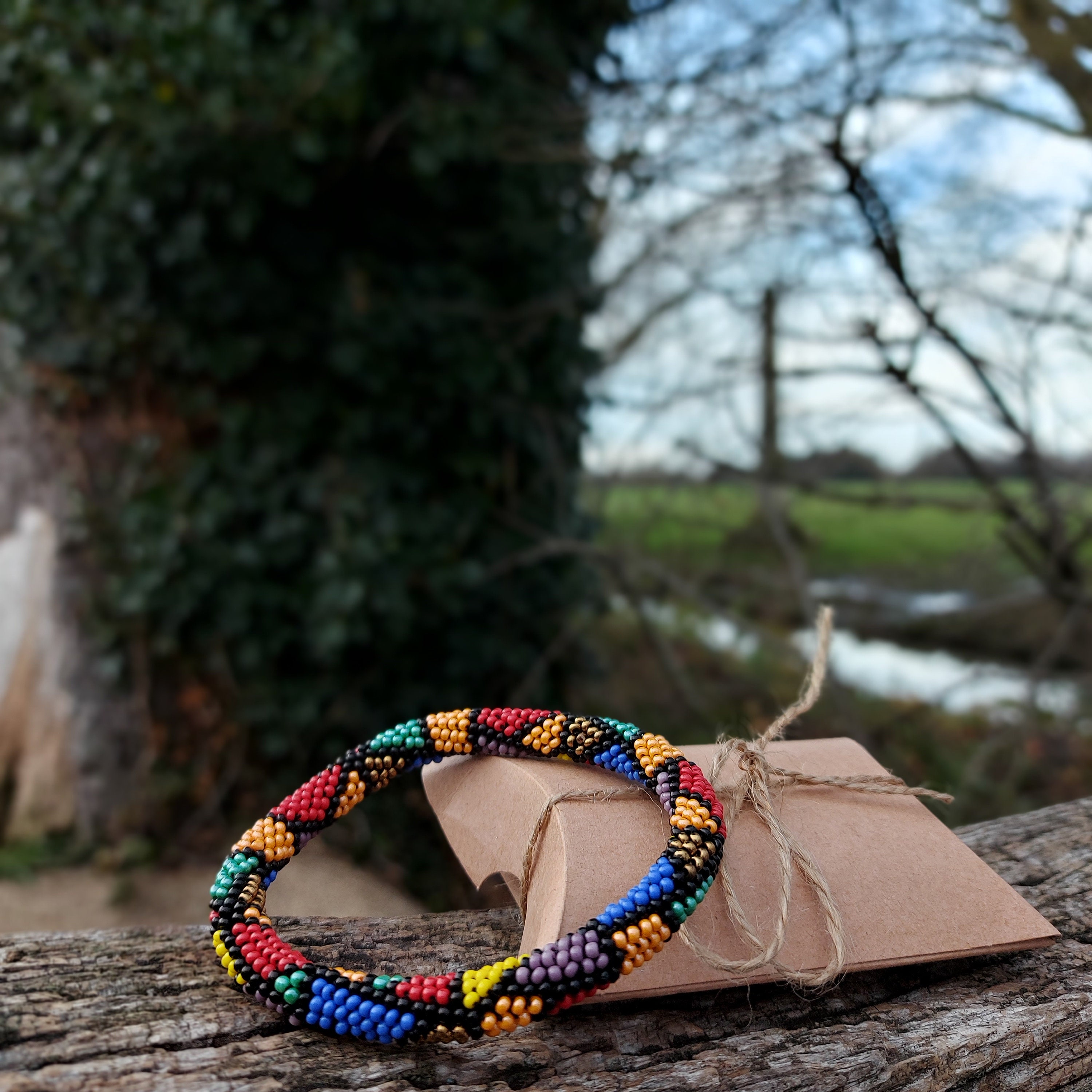 Handmade Colorful Bracelets African Bracelet Rainbow Etsy UK