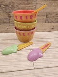 Personalized Ice Cream Bowl, Ice Cream Bowl with Spoon, Kids Ice Cream Bowl, Kids Party Favor, Personalized Bowl, Custom Party, Cyber Deal