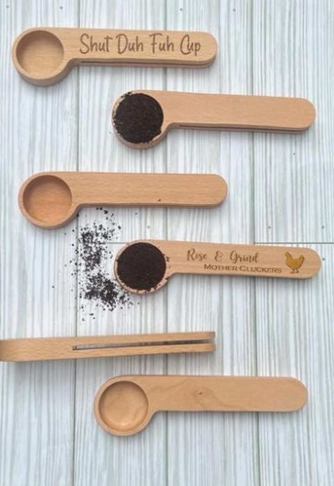 Coffee Scoop Coffee Clip Funny Coffee Scoop Personalized Etsy