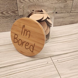 I'm Bored Jar | Extra Large I'm Bored Jar, Boredom Jar, Activity Jar ...