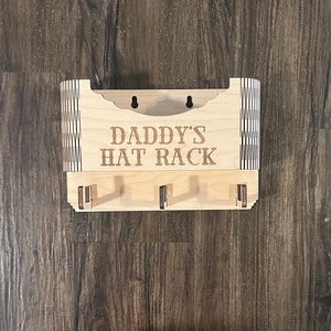 Personalized Hat Rack, Valentines Gift for Men, Father’s Day Gift, Gifts for Men, Holder, Holiday Gift, Custom Mens Gift, Cyber Week, Unique