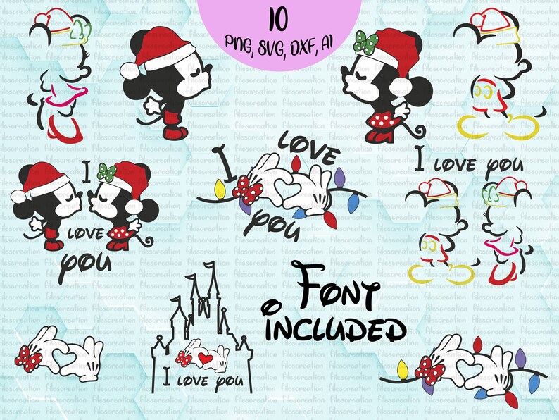 Download Navidad Disney svg Navidad Mickey svg Navidad Disney ...