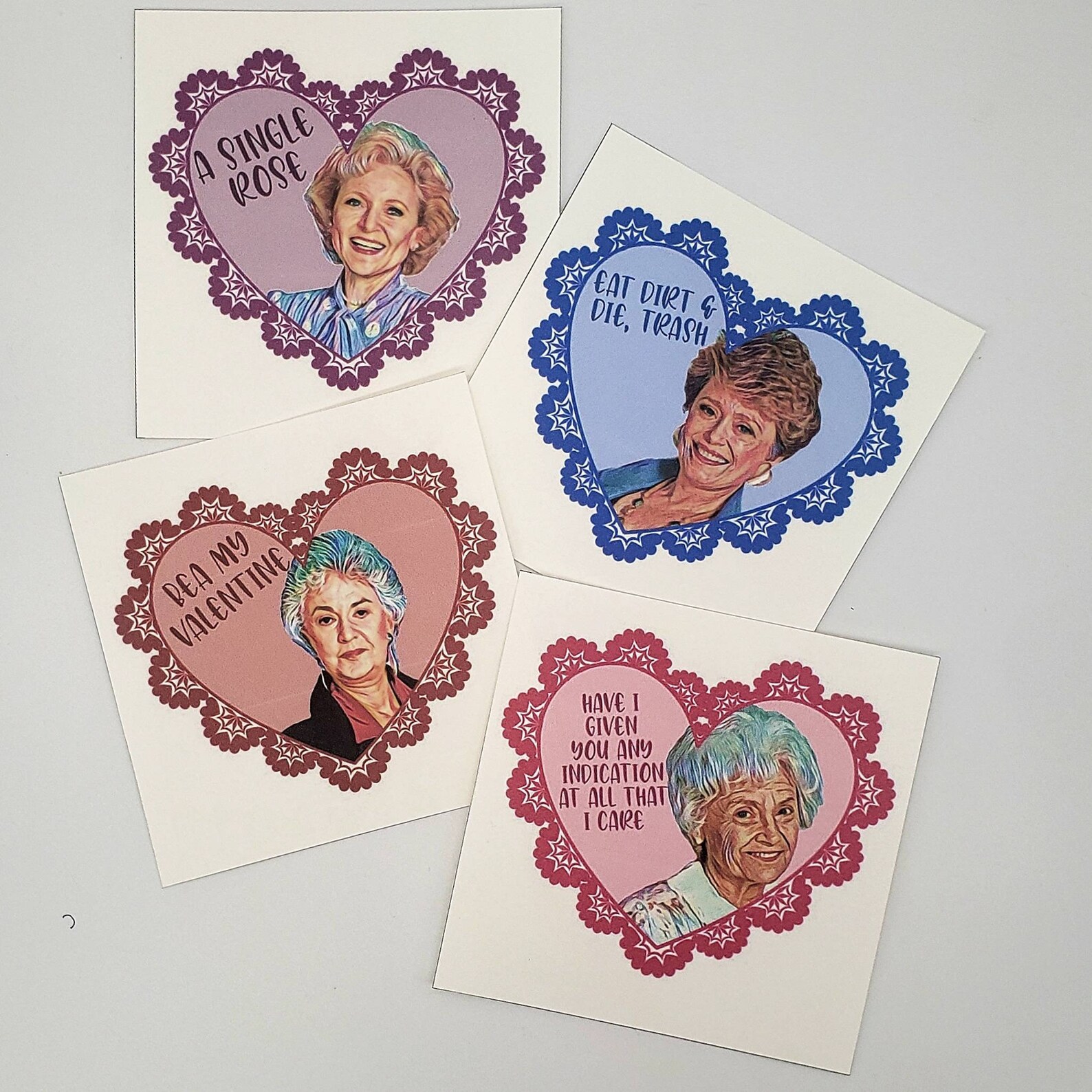 golden-girls-valentines-with-envelope-rose-sophia-blanche-etsy