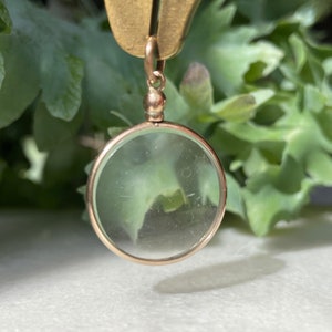 Edwardian gold double sided locket, 9ct gold, hallmarked, antique