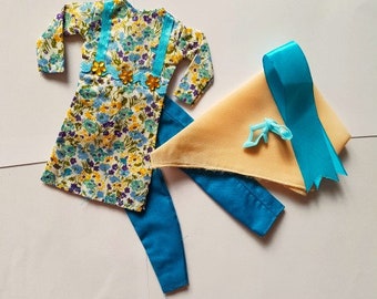 New Handmade For Barbie Casual Wear For Barbie Clothes Scarf-Shawl Barbie Shoes