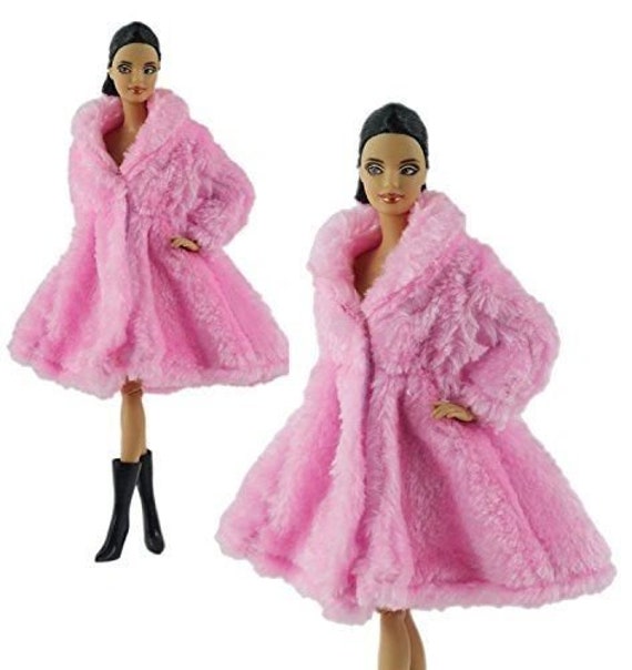 Pink Fur Fits Barbie Coat For Barbie Winter Coat For Barbie | Etsy