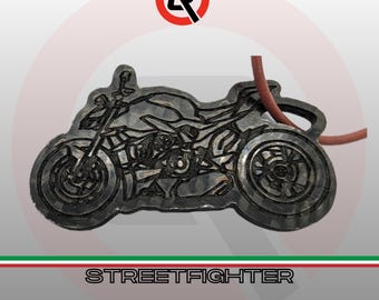 Ducati Streetfighter V4 carbon fiber keychain | With custom name or logo | Made in Italy | Car enthusiast gift