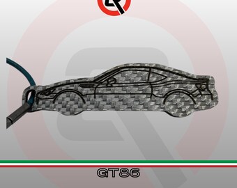 GT86 carbon fiber keychain | With custom name or logo | Made in Italy | Car enthusiast gift