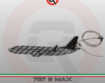 Boeing 737-8 MAX | With custom name or logo | Made in Italy | Car enthusiast gift