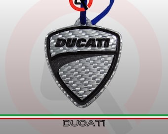 Ducati carbon fiber keychain | With custom name or logo | Made in Italy | Car enthusiast gift
